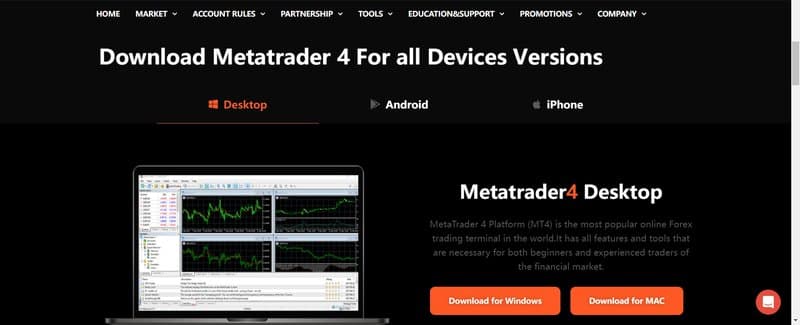 Maxain's trading software