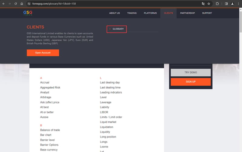 Trang web chính thức hiển thị thông tin dịch vụ khác