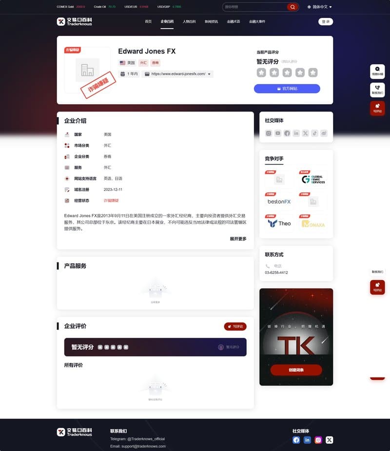 Edward Jones FX(中)