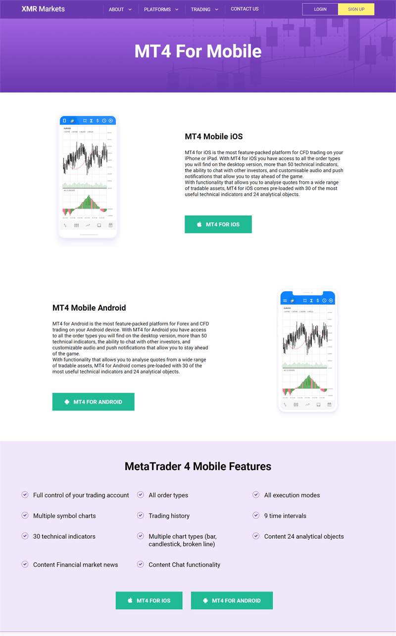 XMR Markets가 제공하는 거래 소프트웨어