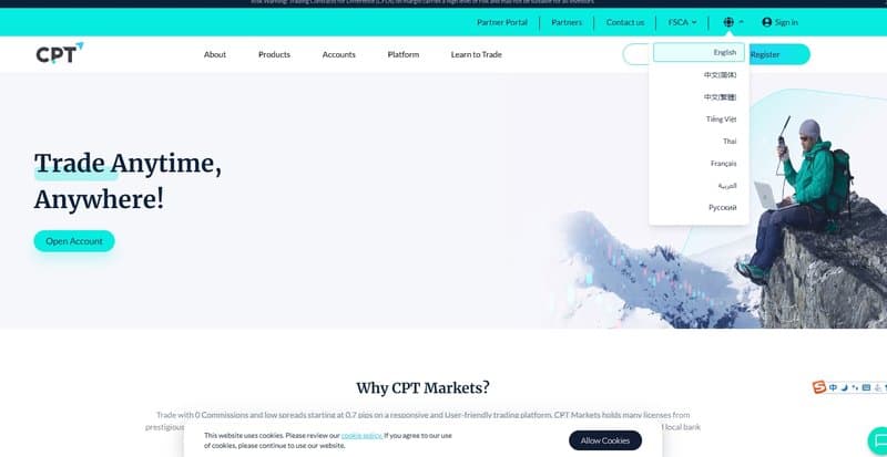 CPT Markets官网