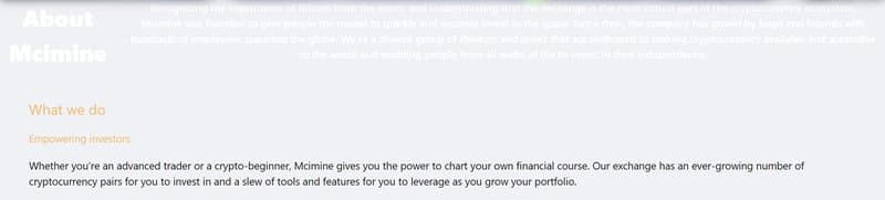 mcimine的官网信息
