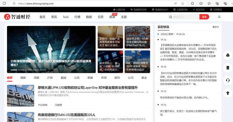 Website chính thức của Zhitong Caijing