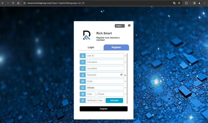 Rich Smart Finance account opening process