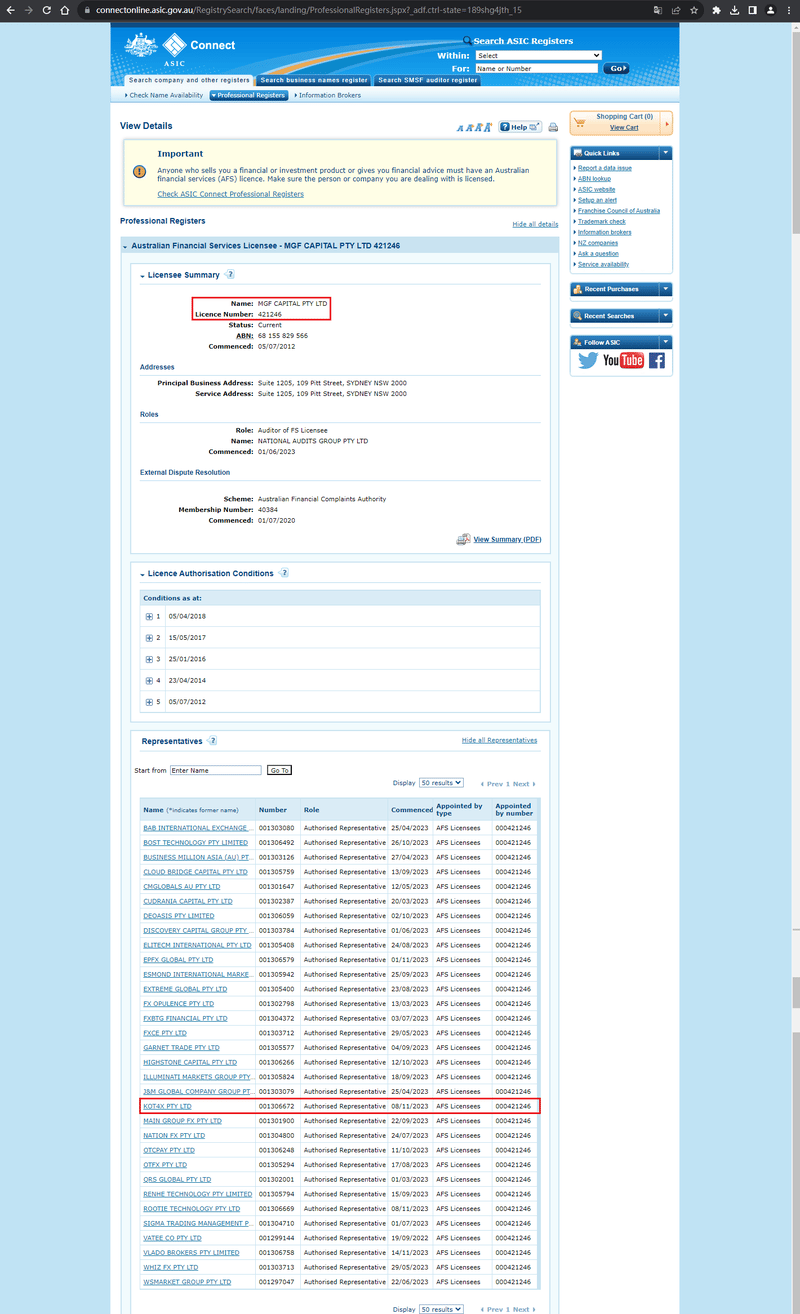 Tra cứu thông tin giám sát công ty trên trang web 2