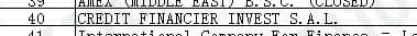 CFI  BDL查询
