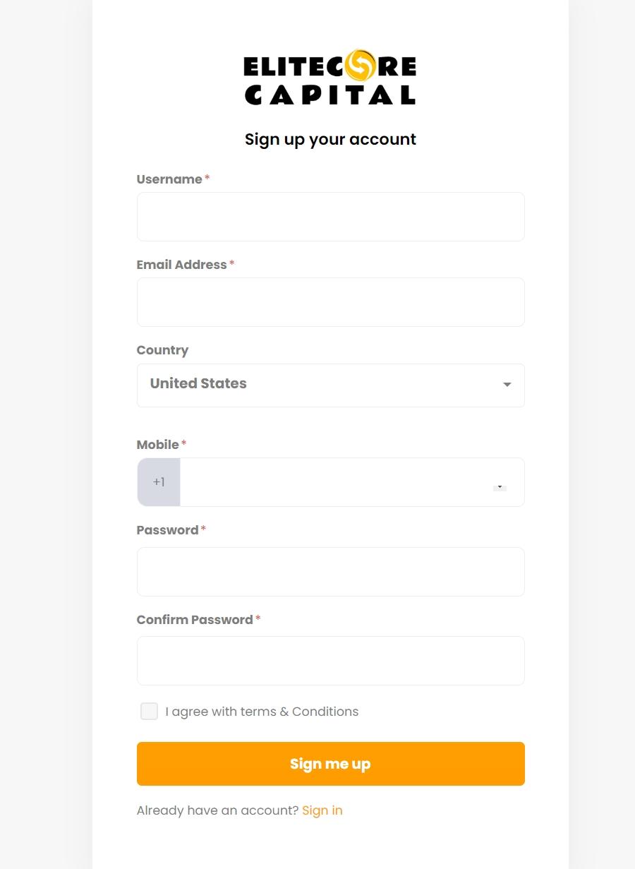 Elitecore capital register