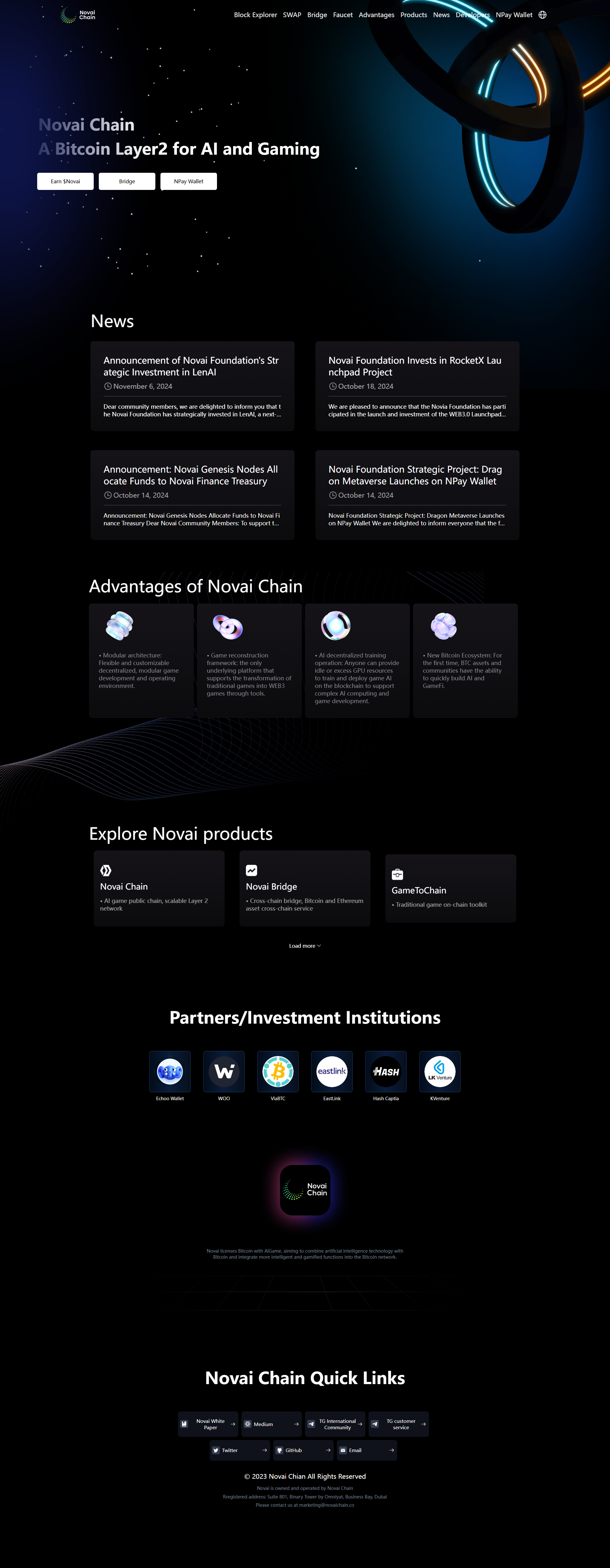 Novai Chain Official Website