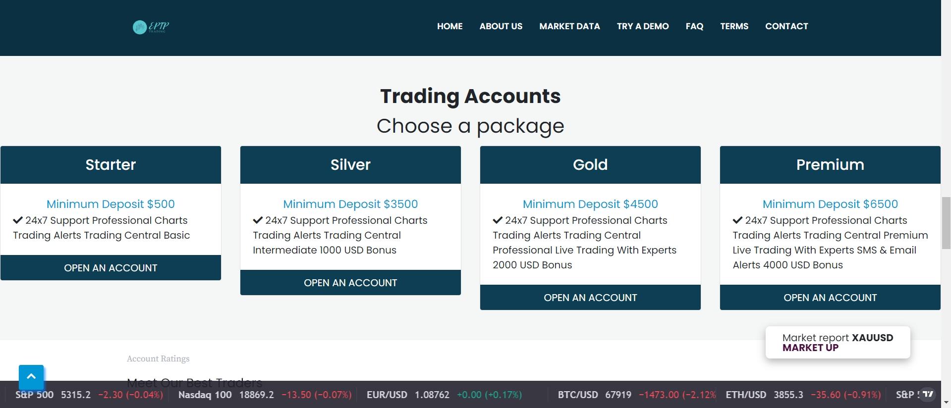 Expertstockpor的账户类型