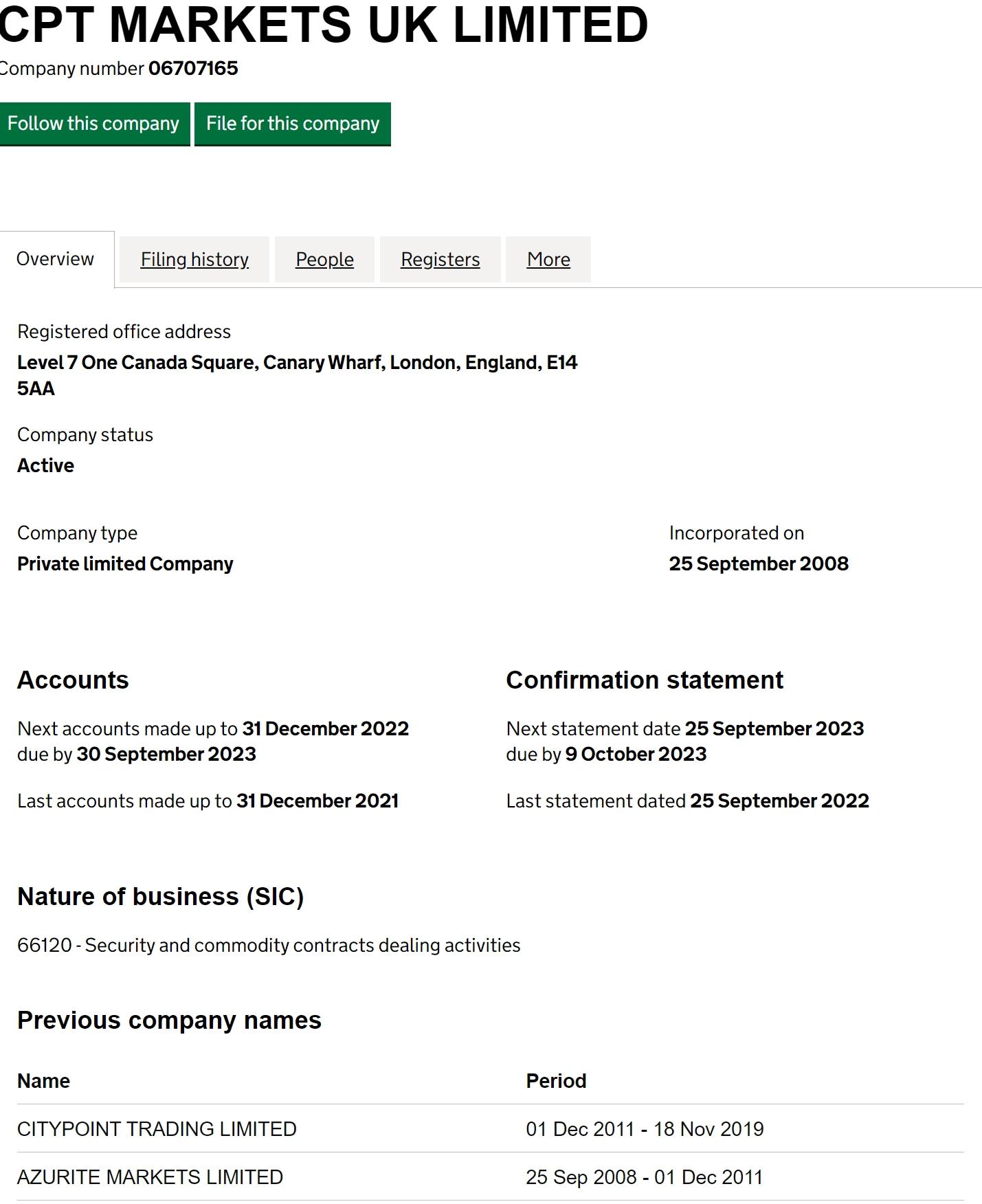 英国工商局(Companies House )