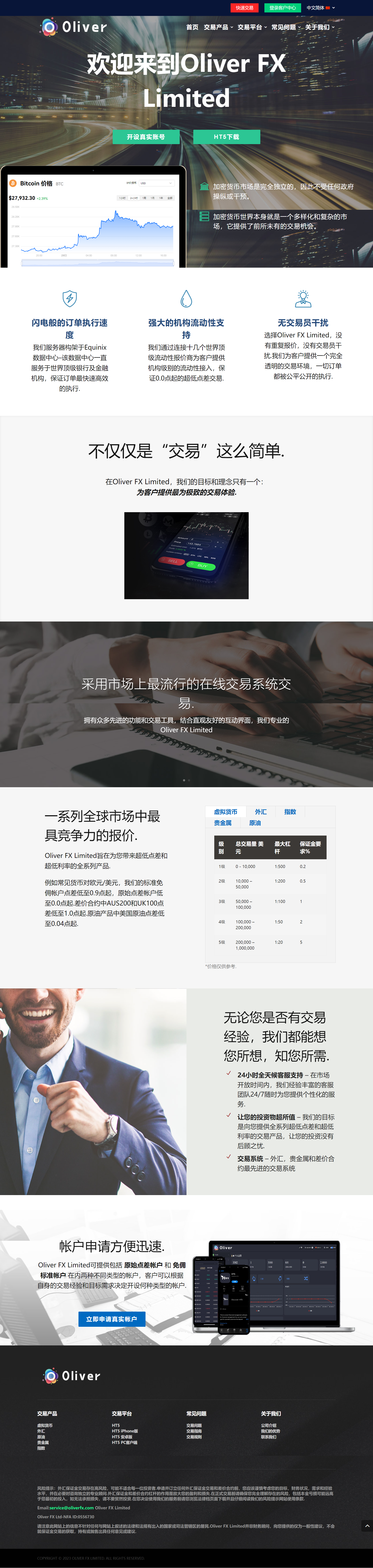 Oliver FX Limited官网