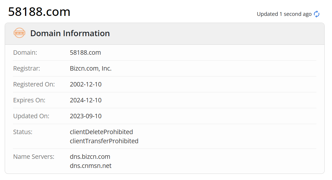 顶尖财经网whois.com域名年限数据