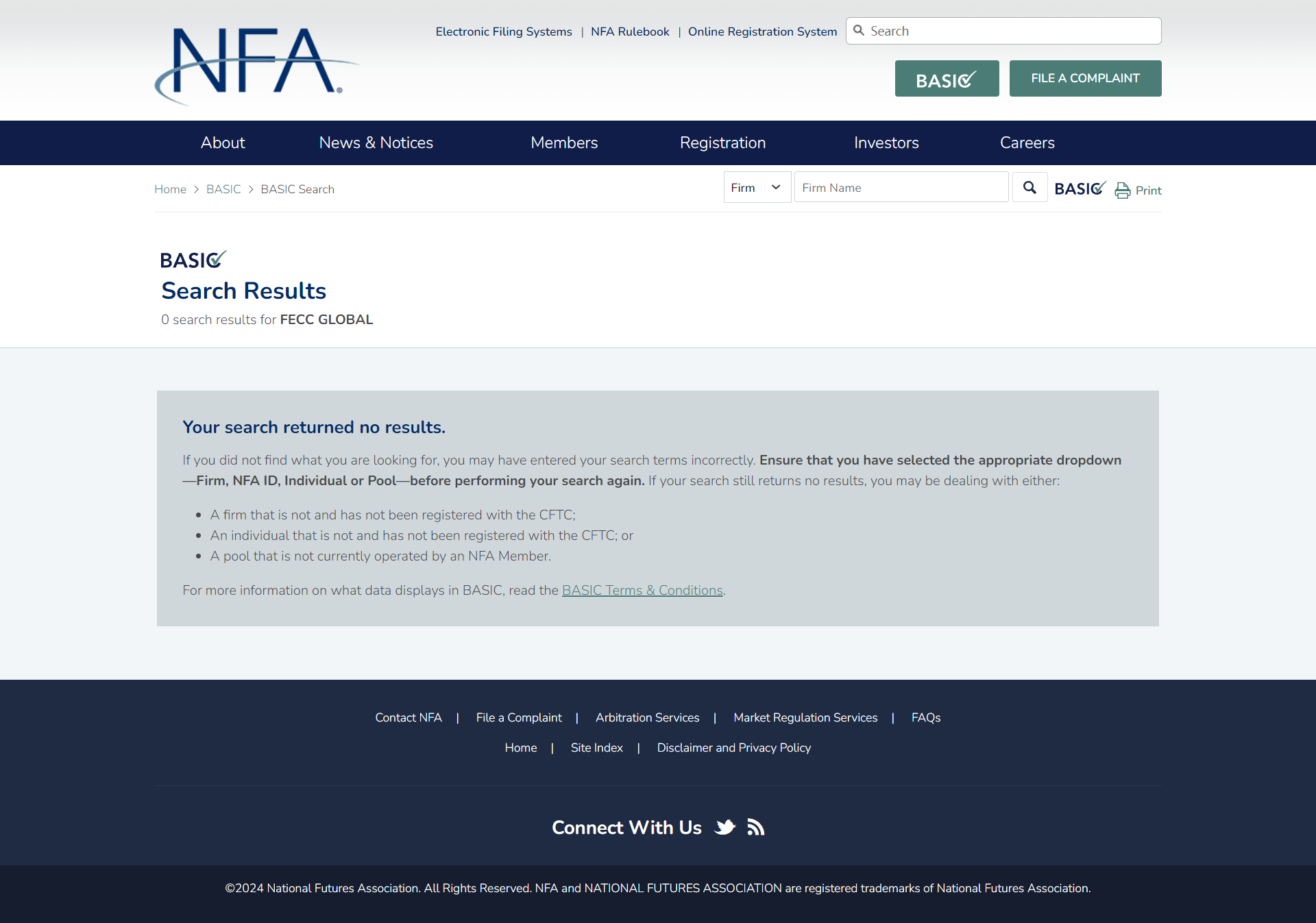 National Futures Association(NFA)