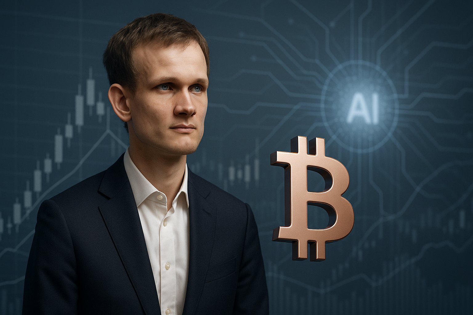 Ethereum Founder Vitalik Buterin Stakes 90% of Assets on Bitcoin Decline Amid AI Bubble Concerns